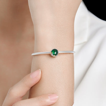 Emerald Rose Charm