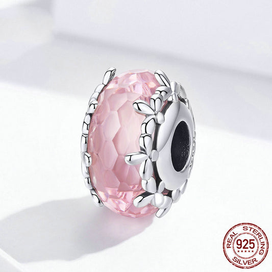 Pink Floral Bead