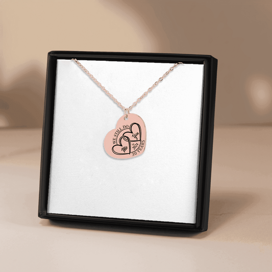 30th Years Anniversary Heart Necklace