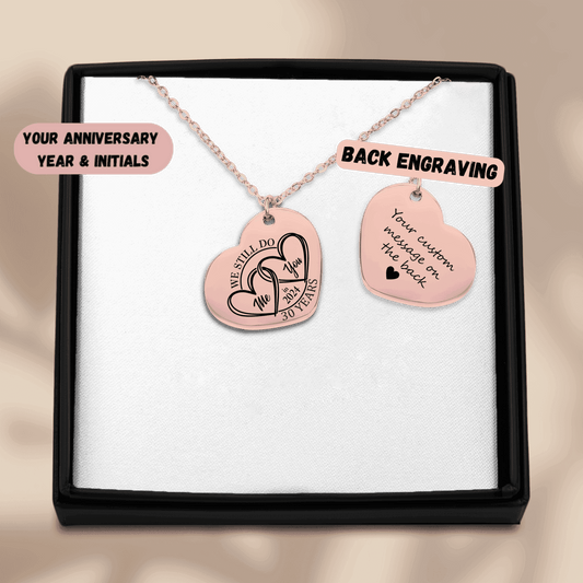 30th Years Anniversary Heart Necklace
