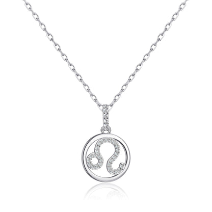 Leo Star Sign Zodiac Necklace and Quote Card with Zircondia® Crystals