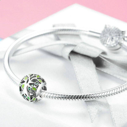 Tree of Life Charm on silver bracelet